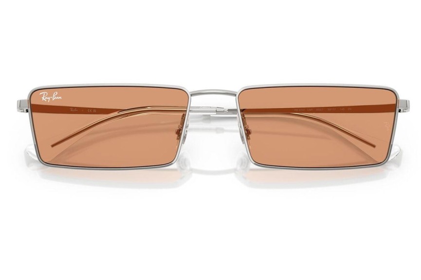 Solglasögon Ray-Ban RB3741 003/7 Rektangulära Silver