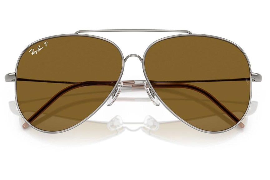 Solglasögon Ray-Ban Aviator Reverse RBR0101S 004/83 Polarized Pilot Silver