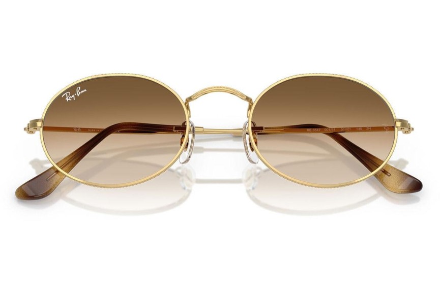 Solglasögon Ray-Ban Oval RB3547 001/51 Tiny Guld