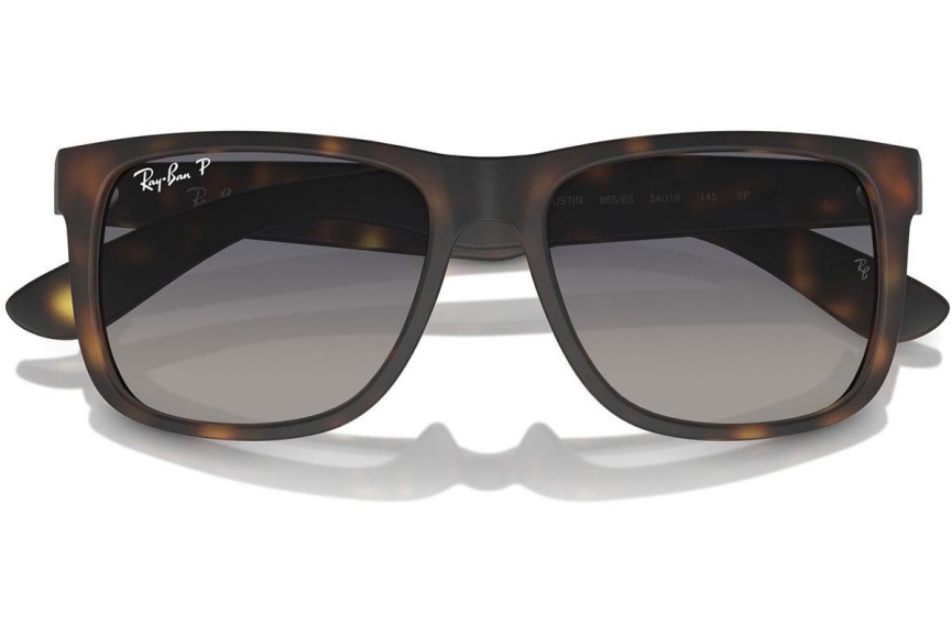 Solglasögon Ray-Ban Justin RB4165 865/8S Polarized Fyrkantig Havana