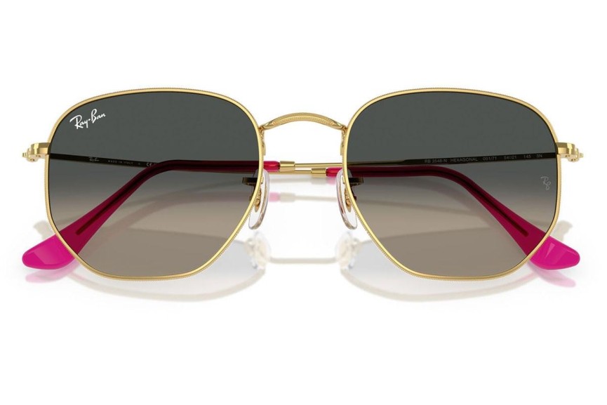 Solglasögon Ray-Ban Hexagonal RB3548N 001/71 Runda Guld