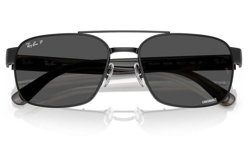 Solglasögon Ray-Ban RB3751CH 002/K8 Polarized Fyrkantig Svart