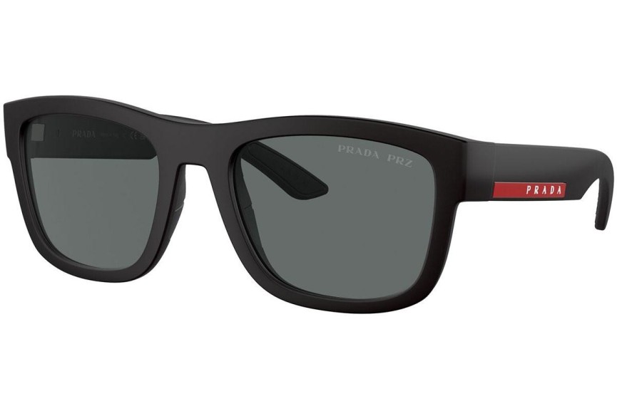 Solglasögon Prada Linea Rossa PS01ZS DG002G Polarized Fyrkantig Svart