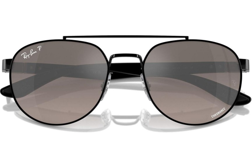 Solglasögon Ray-Ban RB3736CH 002/5J Polarized Rektangulära Svart