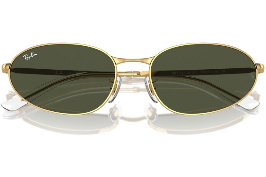 Solglasögon Ray-Ban RB3734 001/31 Oval Guld