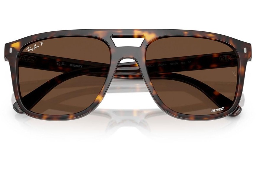 Solglasögon Ray-Ban RB2213CH 902/AN Polarized Fyrkantig Havana