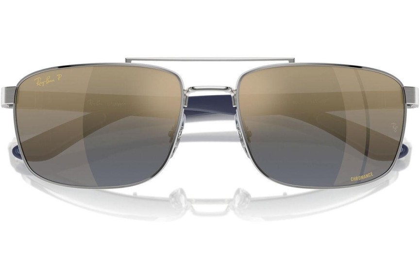 Solglasögon Ray-Ban RB3737CH 003/J0 Polarized Rektangulära Silver