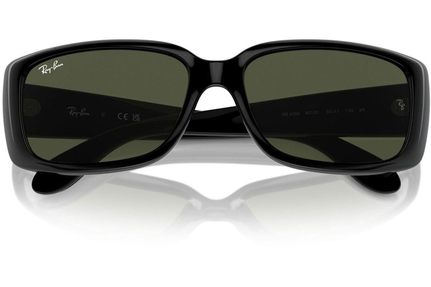 Solglasögon Ray-Ban RB4389 601/31 Rektangulära Svart