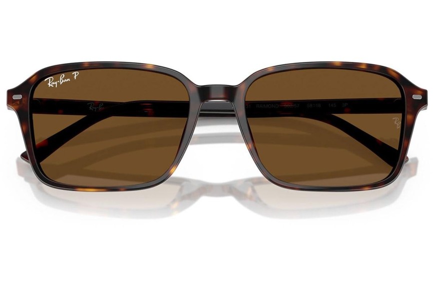 Solglasögon Ray-Ban RB2231 902/57 Polarized Fyrkantig Havana