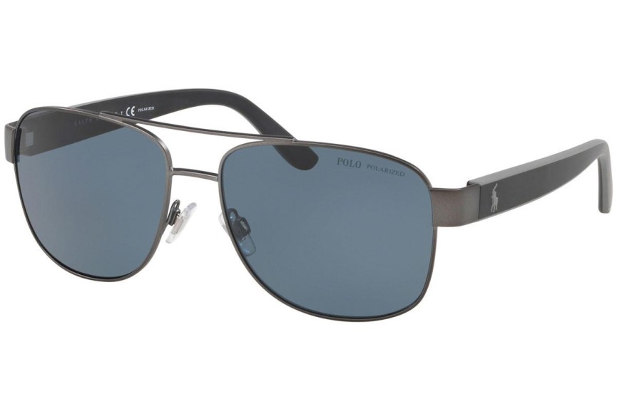 Solglasögon Polo Ralph Lauren PH3122 915781 Polarized Pilot Grå