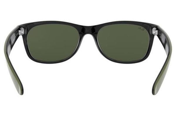 Solglasögon Ray-Ban New Wayfarer RB2132 646531 Fyrkantig Grön