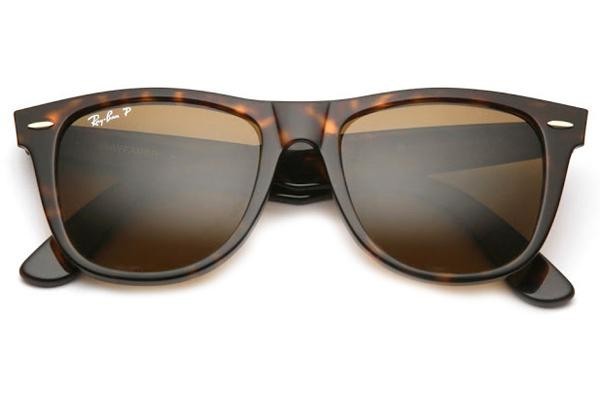 Solglasögon Ray-Ban Wayfarer Classic RB2140 902/57 Polarized Fyrkantig Havana