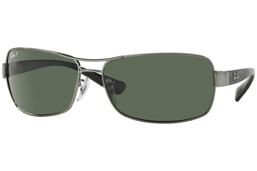 Solglasögon Ray-Ban RB3379 004/58 Polarized Rektangulära Silver