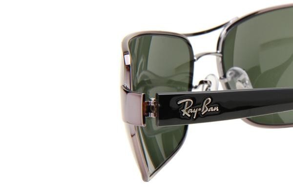 Solglasögon Ray-Ban RB3379 004/58 Polarized Rektangulära Silver