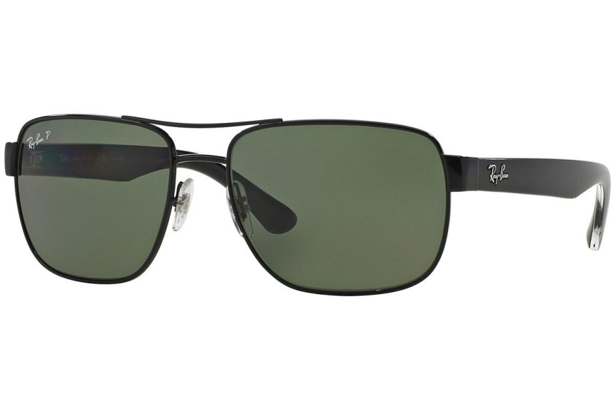 Solglasögon Ray-Ban RB3530 002/9A Polarized Rektangulära Svart