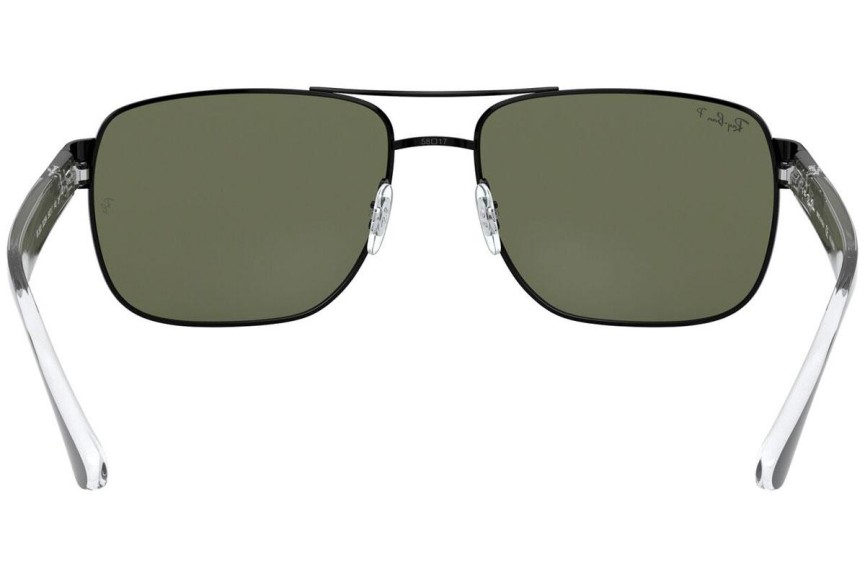 Solglasögon Ray-Ban RB3530 002/9A Polarized Rektangulära Svart