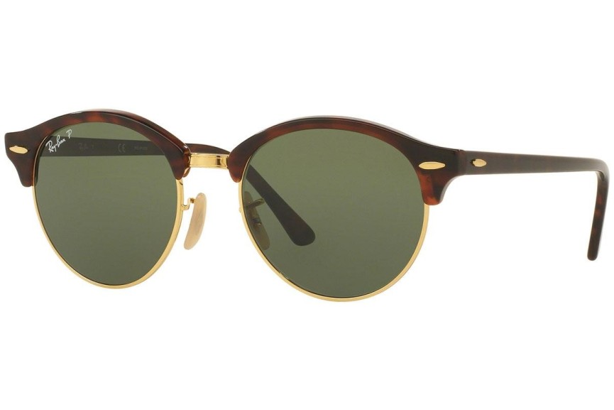 Solglasögon Ray-Ban Clubround Flash Lenses RB4246 990/58 Polarized Runda Röd