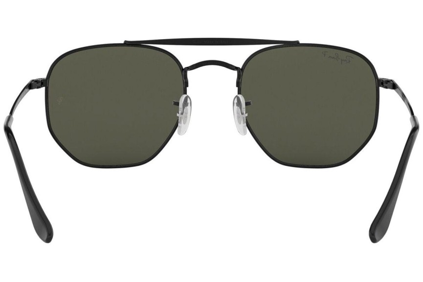 Solglasögon Ray-Ban Marshal RB3648 002/58 Polarized Fyrkantig Svart