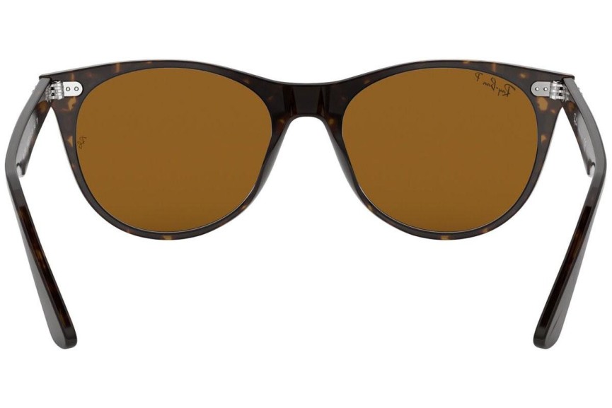 Solglasögon Ray-Ban Wayfarer II Classic RB2185 902/57 Polarized Fyrkantig Havana