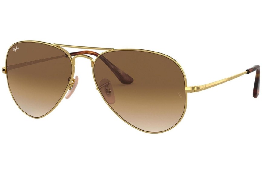 Solglasögon Ray-Ban Aviator Metal II RB3689 914751 Pilot Guld