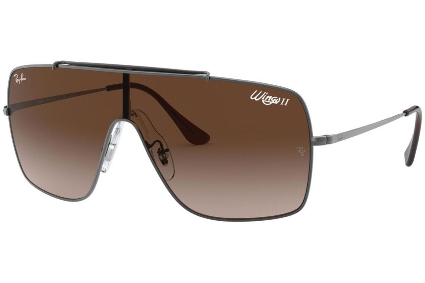 Solglasögon Ray-Ban Wings II RB3697 004/13 Enkel Lins | Shield Grå