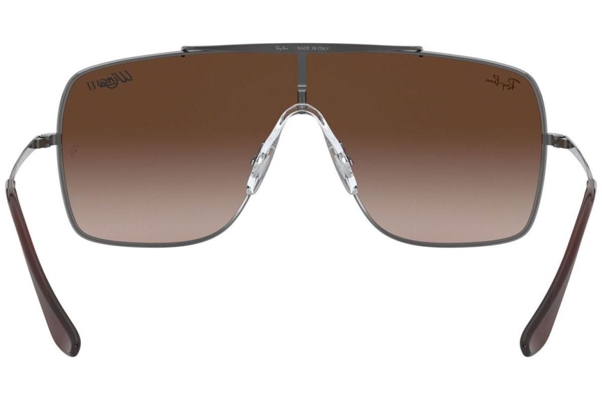 Solglasögon Ray-Ban Wings II RB3697 004/13 Enkel Lins | Shield Grå