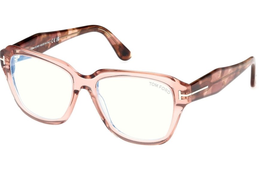 Glasögon Tom Ford FT5988-B 072 Fyrkantig Rosa