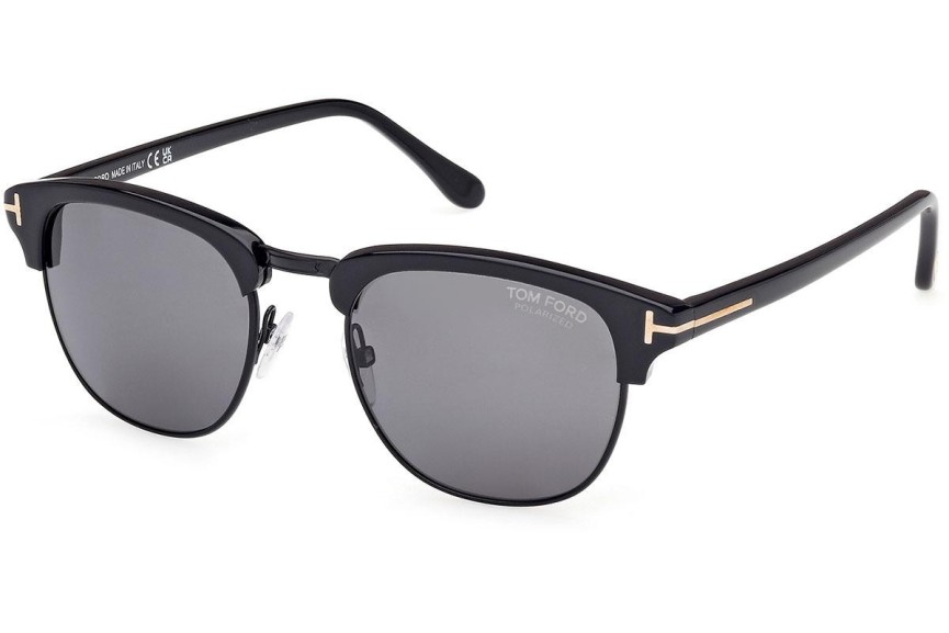 Solglasögon Tom Ford Henry FT0248 01D Polarized Browline Svart