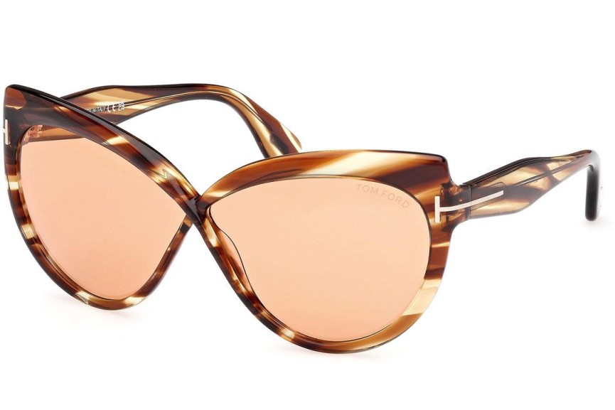 Solglasögon Tom Ford Beatrice FT1196 53E Cat Eye Havana