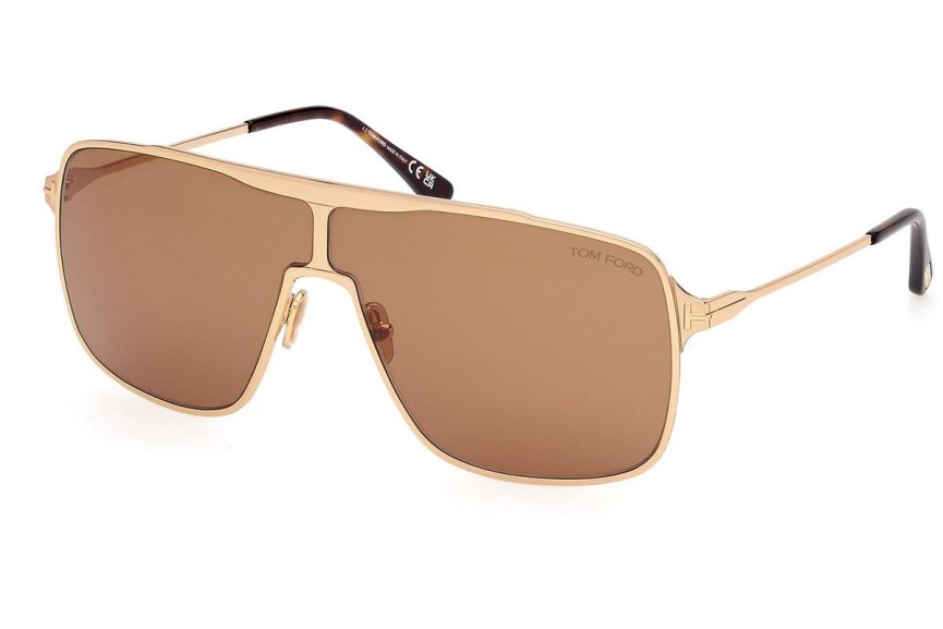 Solglasögon Tom Ford Zappa FT1173 30E Fyrkantig Guld