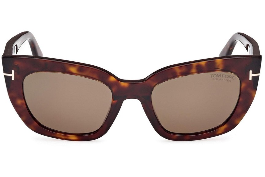 Solglasögon Tom Ford Athena FT1190 52H Polarized Cat Eye Havana