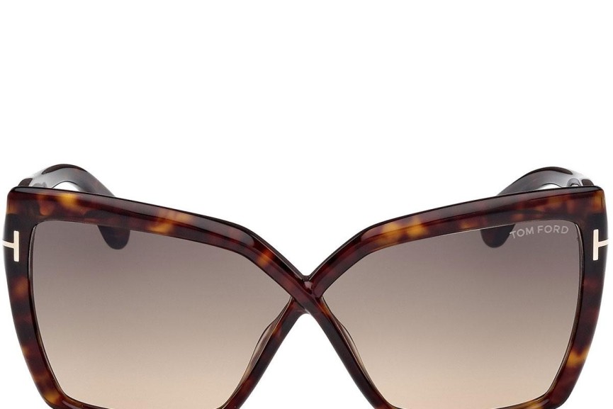 Solglasögon Tom Ford Fiore FT1195 52B Cat Eye Havana