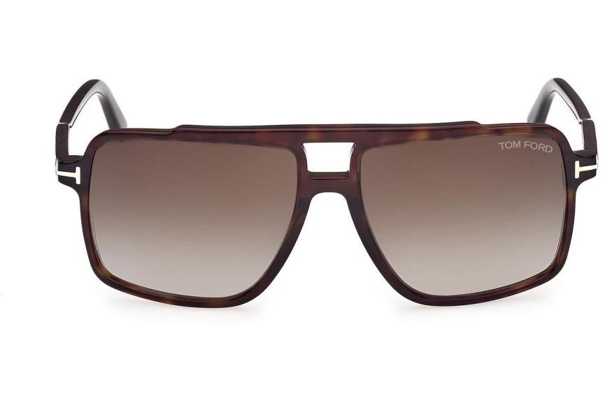 Solglasögon Tom Ford Kemp FT1177 52B Fyrkantig Havana