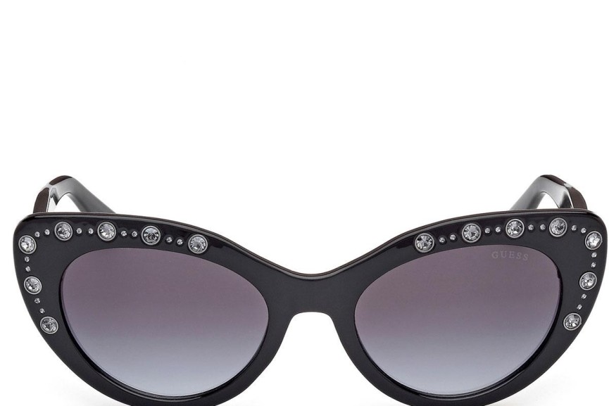 Solglasögon Guess GU00163 01B Cat Eye Svart