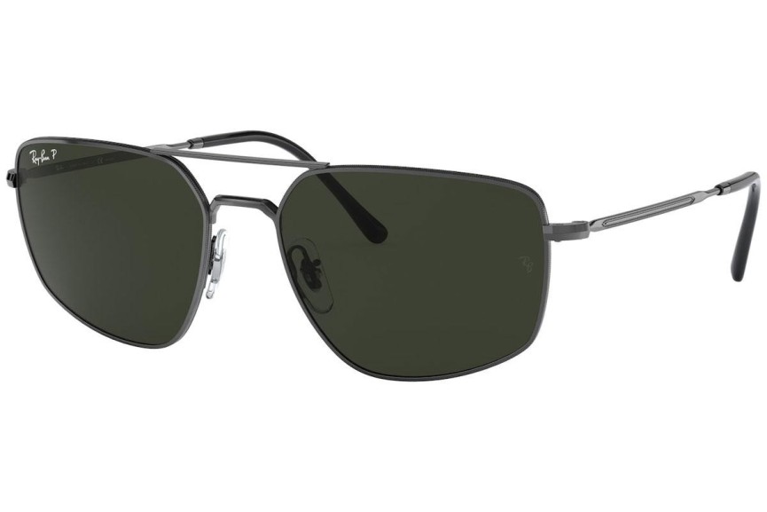 Solglasögon Ray-Ban RB3666 004/N5 Polarized Rektangulära Grå