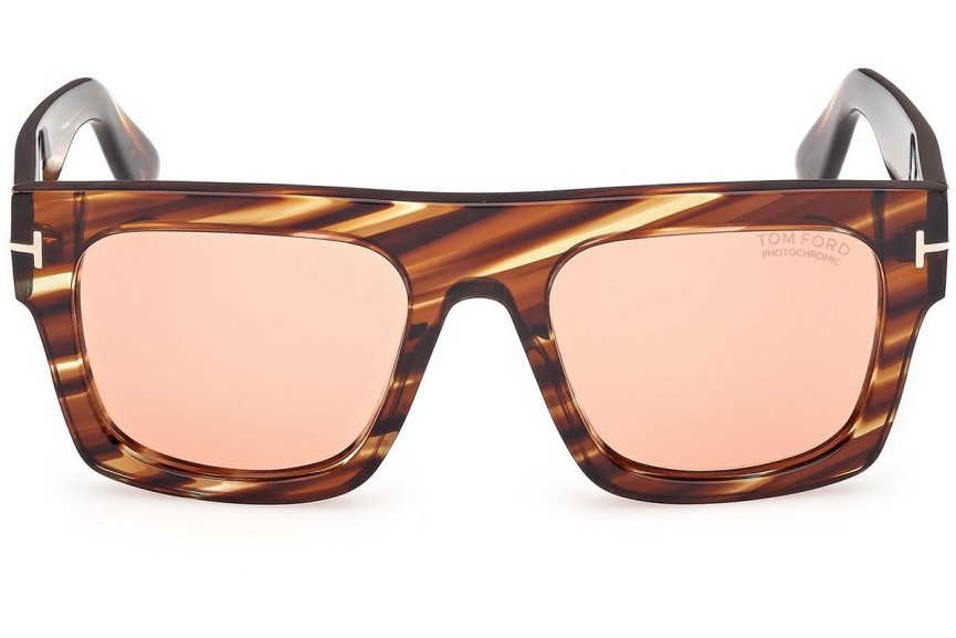 Solglasögon Tom Ford Fausto FT0711 53E Flat Top Havana