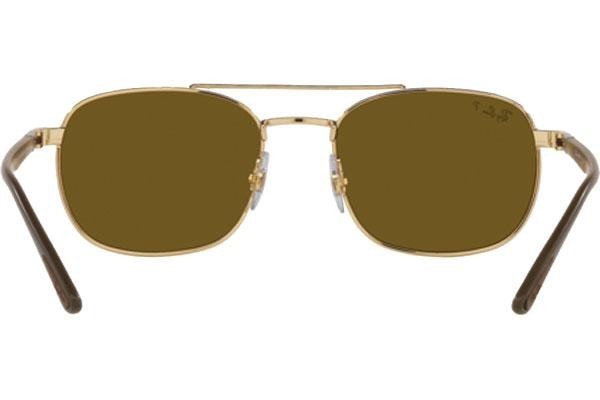 Solglasögon Ray-Ban Chromance Collection RB3670CH 001/AN Polarized Fyrkantig Guld