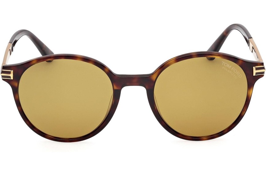 Solglasögon Tom Ford Araki FT1184 52H Polarized Runda Havana