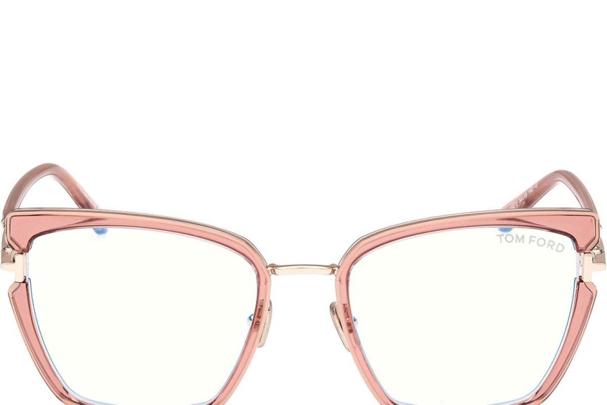 Glasögon Tom Ford FT5984-B 072 Cat Eye Rosa