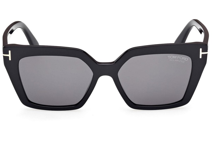 Solglasögon Tom Ford FT1030 01D Polarized Cat Eye Svart