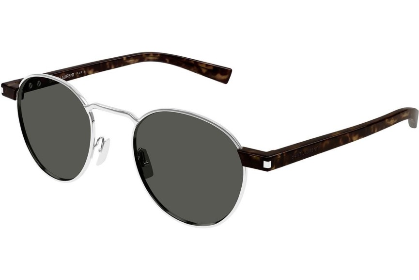 Solglasögon Saint Laurent SL707 001 Runda Silver