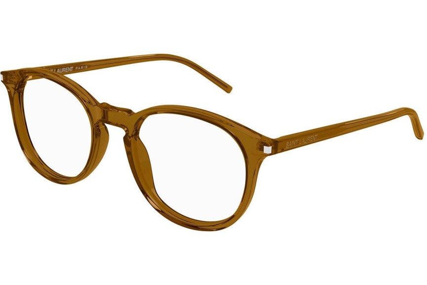 Glasögon Saint Laurent SL106 020 Runda Brun