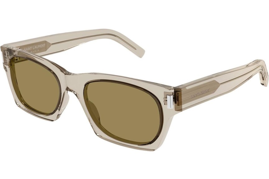 Solglasögon Saint Laurent SL402 018 Fyrkantig Beige