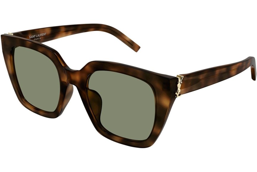 Solglasögon Saint Laurent SLM143 003 Fyrkantig Havana