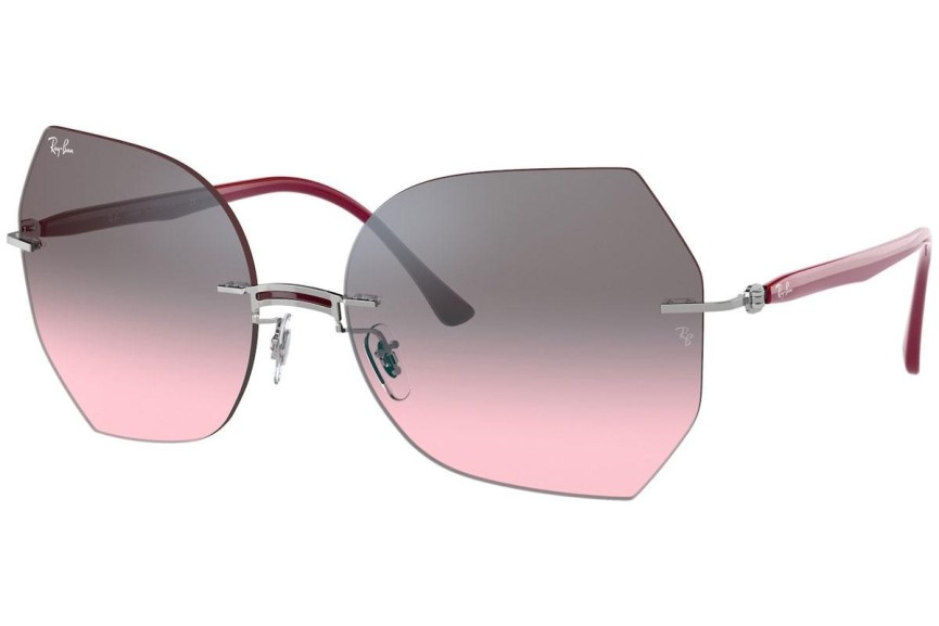 Solglasögon Ray-Ban Titanium Collection RB8065 003/H9 Cat Eye Silver