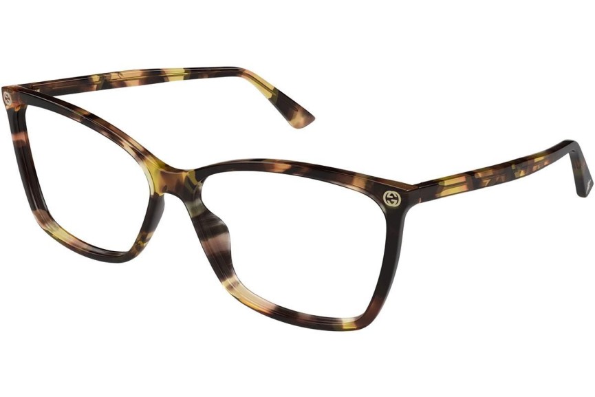 Glasögon Gucci GG0025O 016 Cat Eye Havana