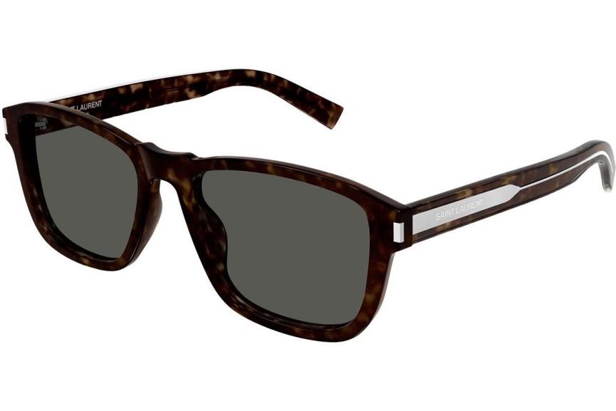 Solglasögon Saint Laurent SL710 002 Fyrkantig Havana