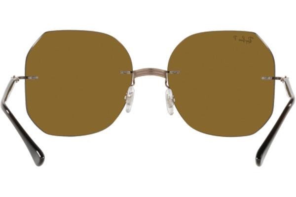 Solglasögon Ray-Ban Titanium Collection RB8067 155/83 Polarized Fyrkantig Brun