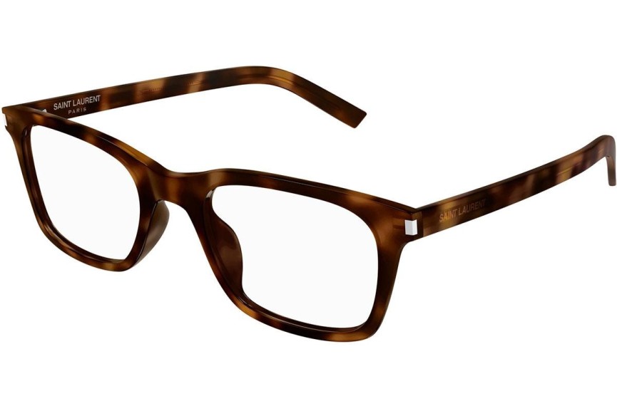 Glasögon Saint Laurent SL718SLIM 007 Fyrkantig Havana