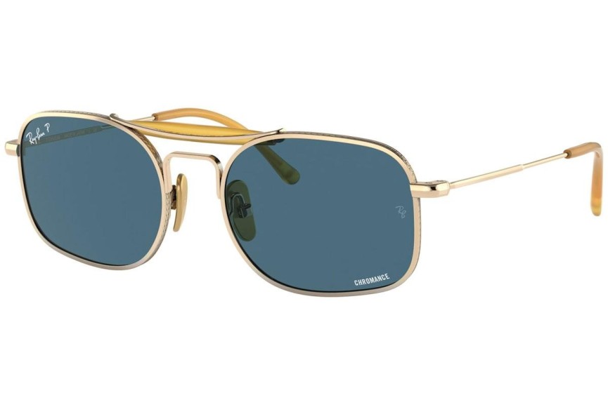 Solglasögon Ray-Ban Chromance Collection RB8062 9205S2 Polarized Fyrkantig Guld